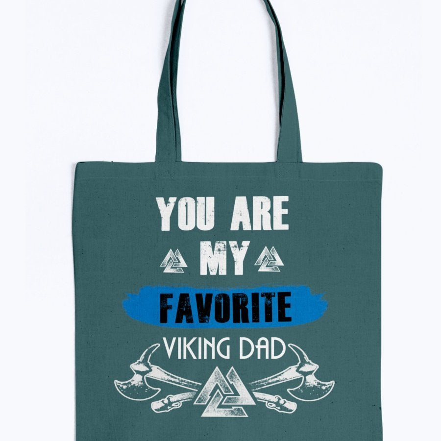 Favorite Viking Dad Tote - Blue