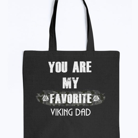 Favorite Viking Dad Tote - Camo
