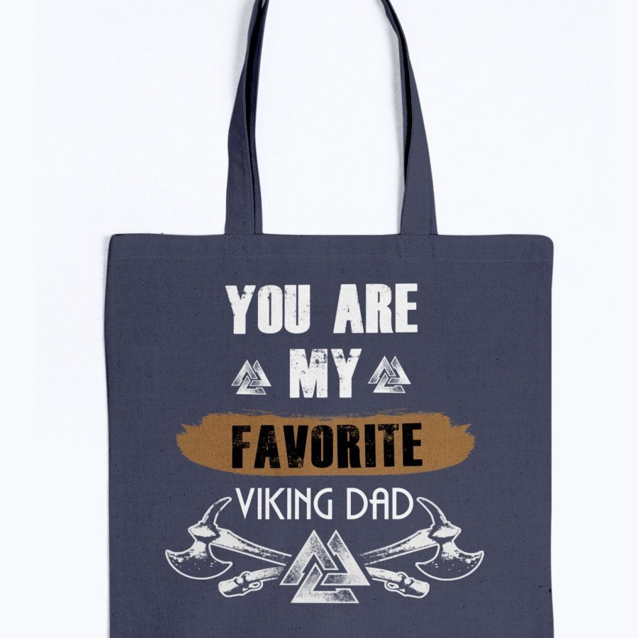 Favorite Viking Dad Tote - Brown