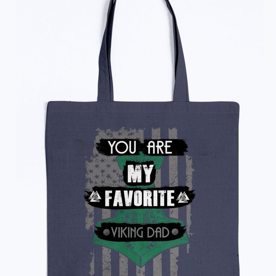 Favorite Viking Dad Tote - Green USA