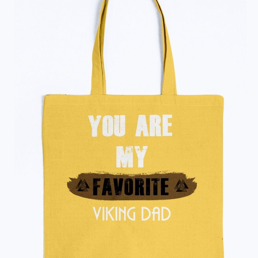 Favorite Viking Dad Tote - Light Brown