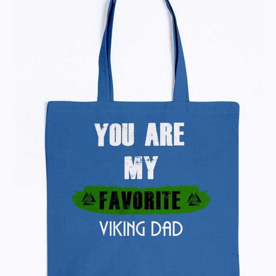 Favorite Viking Dad Tote - Light Green