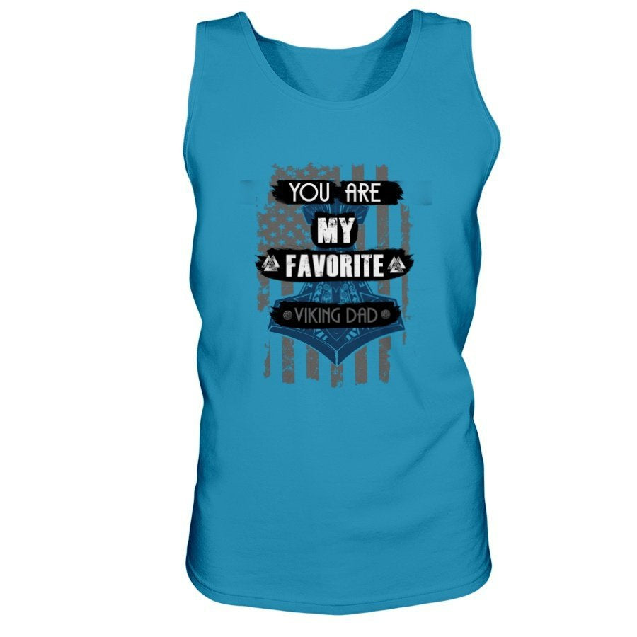 Favorite Viking Dad Ultra Cotton Tank - Light Blue