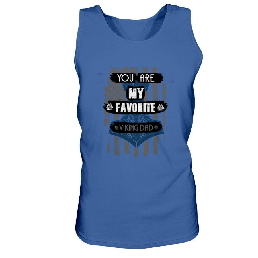 Favorite Viking Dad Ultra Cotton Tank - Light Blue