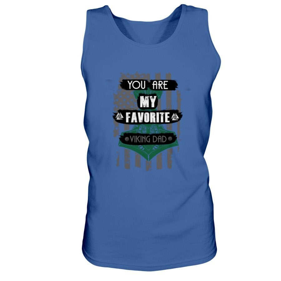 Favorite Viking Dad Ultra Cotton Tank - USA Green