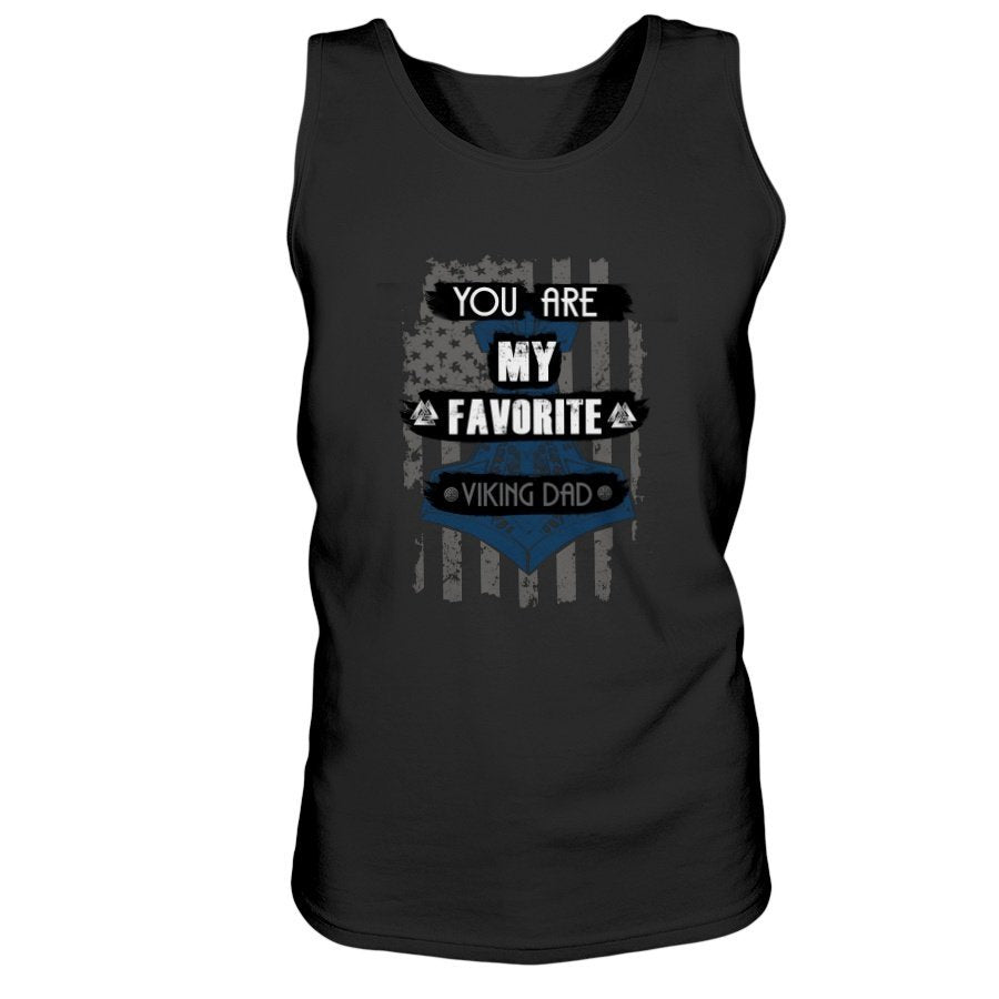 Favorite Viking Dad Ultra Cotton Tank - Light Blue