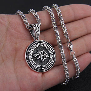 stainless steel Fenrir rune necklace
