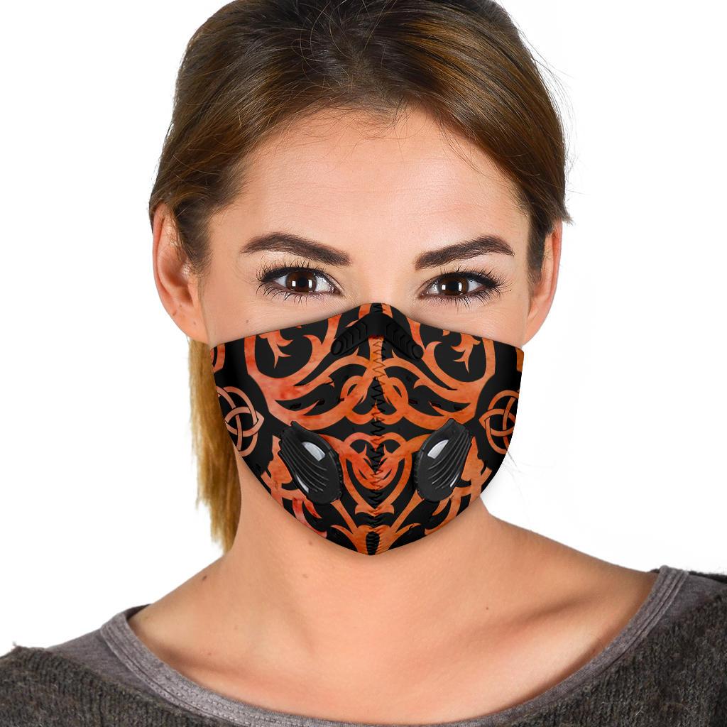 Fire Triquetra Premium Face Mask Cover