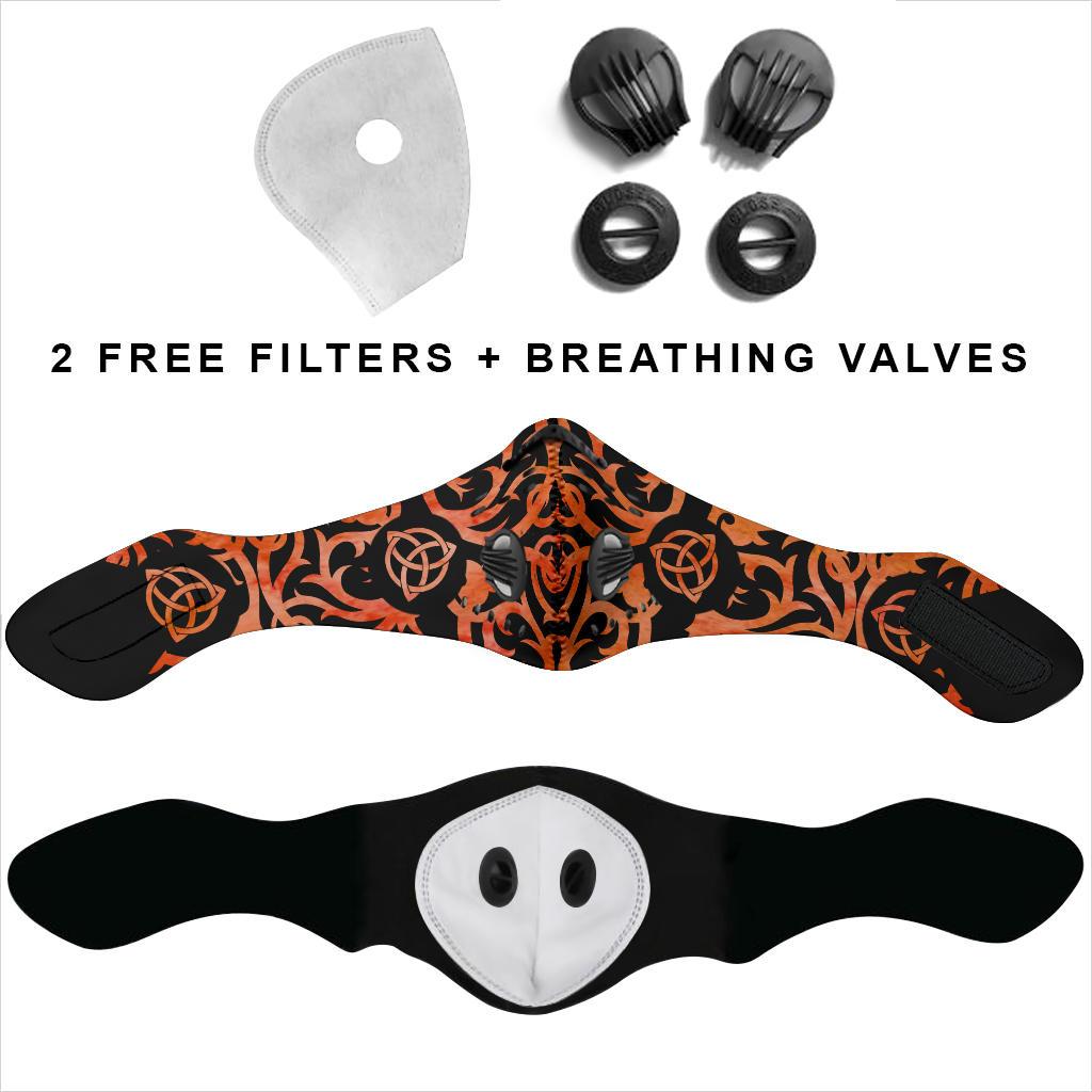 Fire Triquetra Premium Face Mask Cover