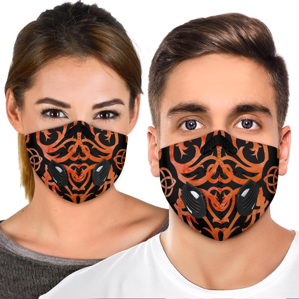 Fire Triquetra Premium Face Mask Cover