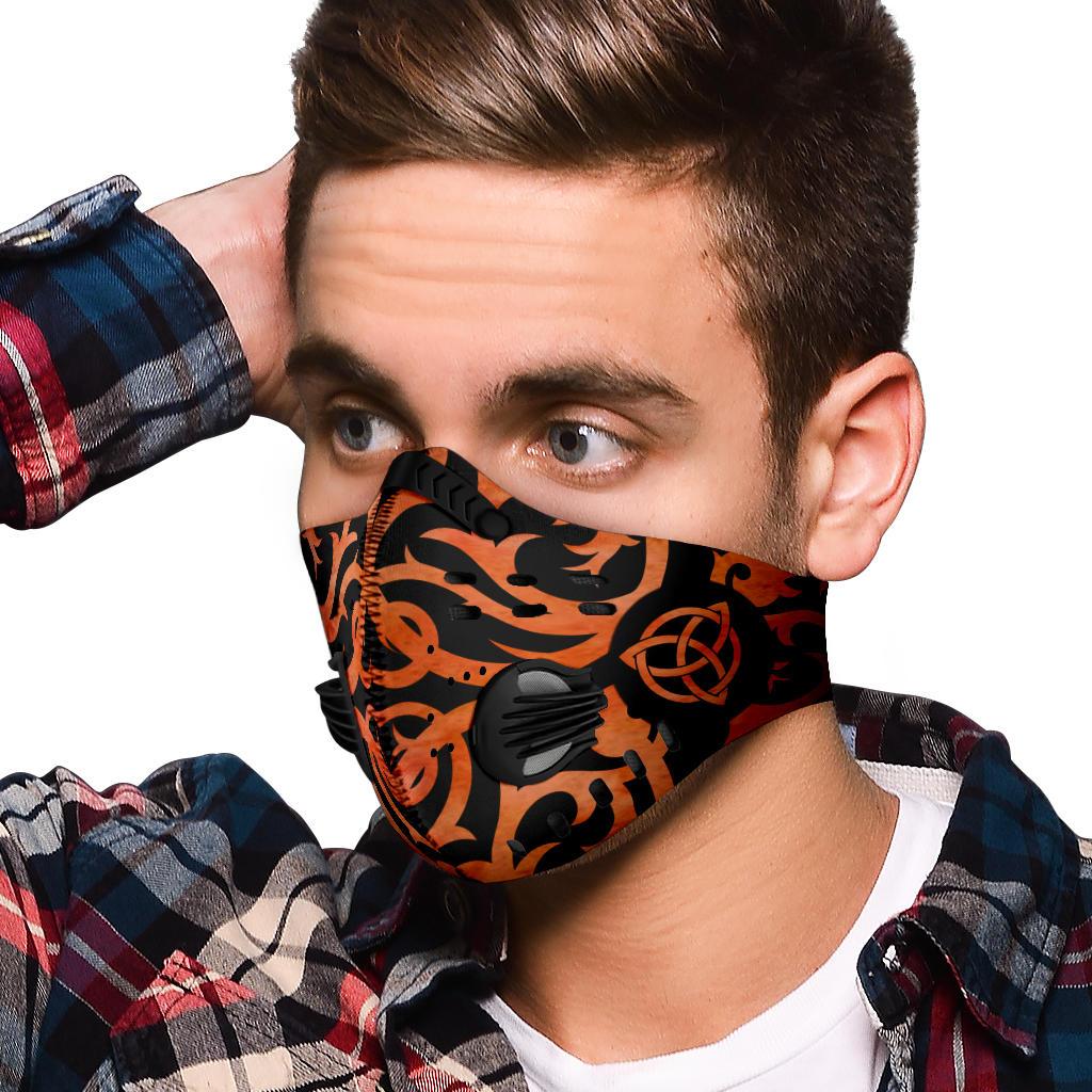 Fire Triquetra Premium Face Mask Cover