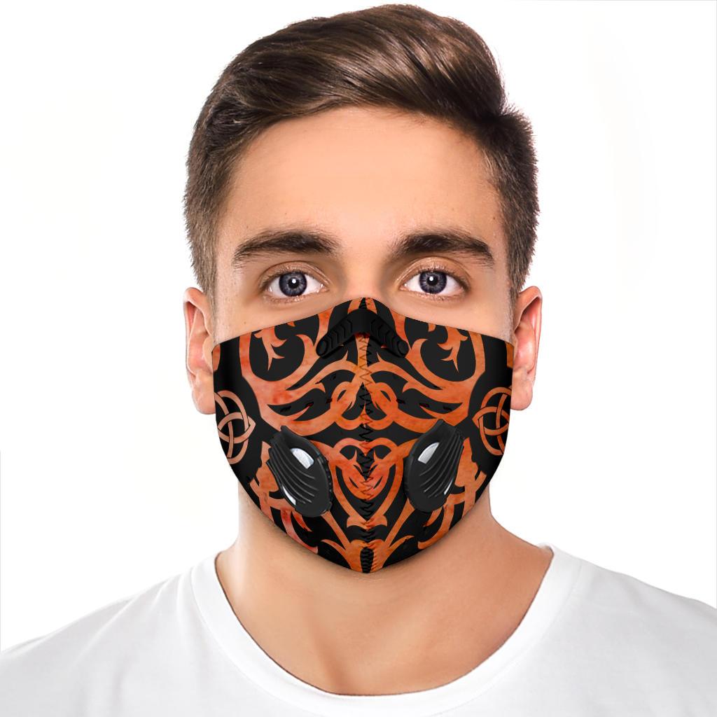 Fire Triquetra Premium Face Mask Cover