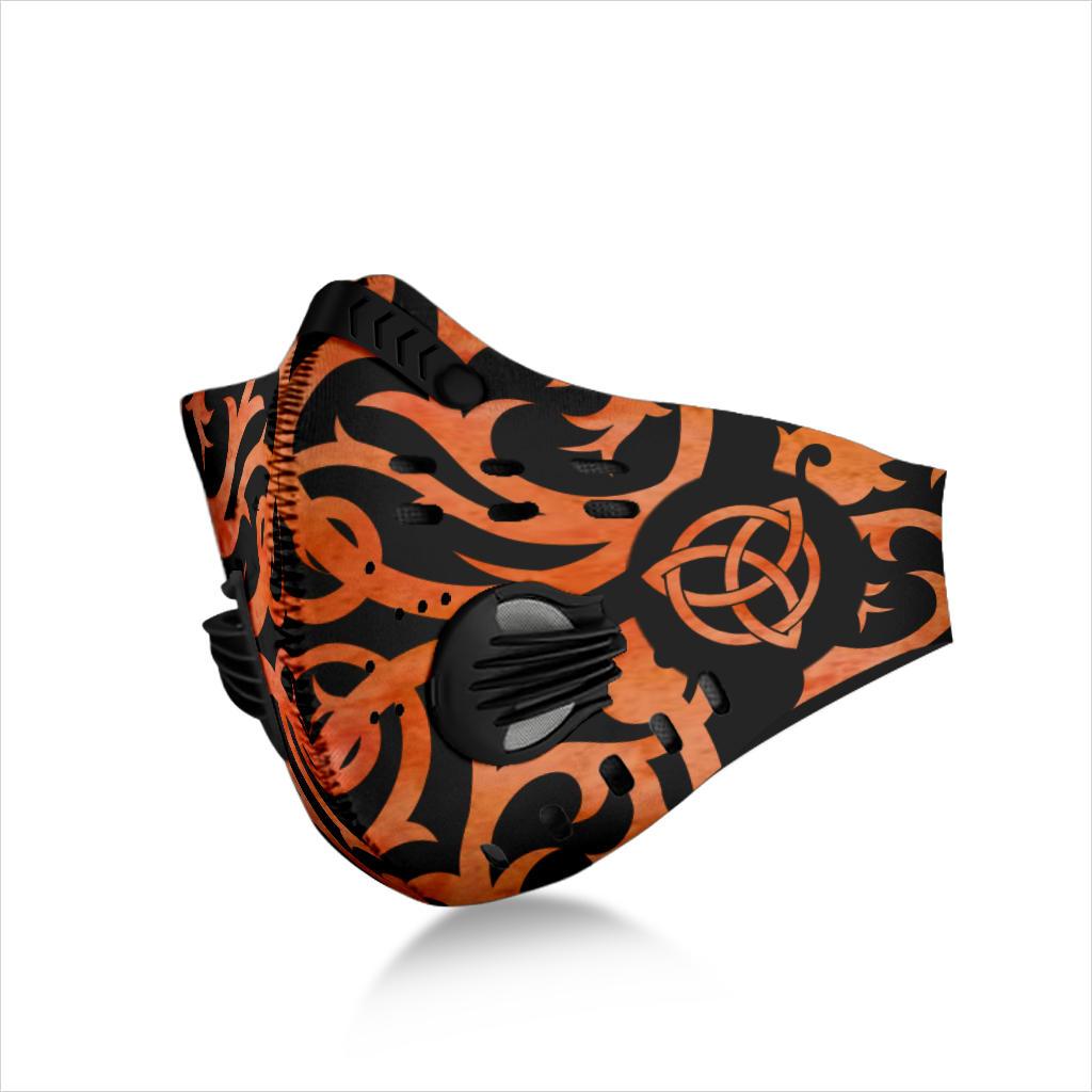 Fire Triquetra Premium Face Mask Cover