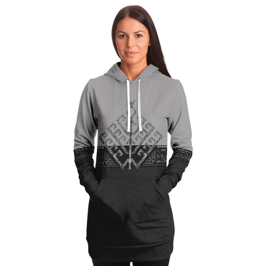Folk Yggdrasil Premium Longline Hoodie for Shieldmaidens