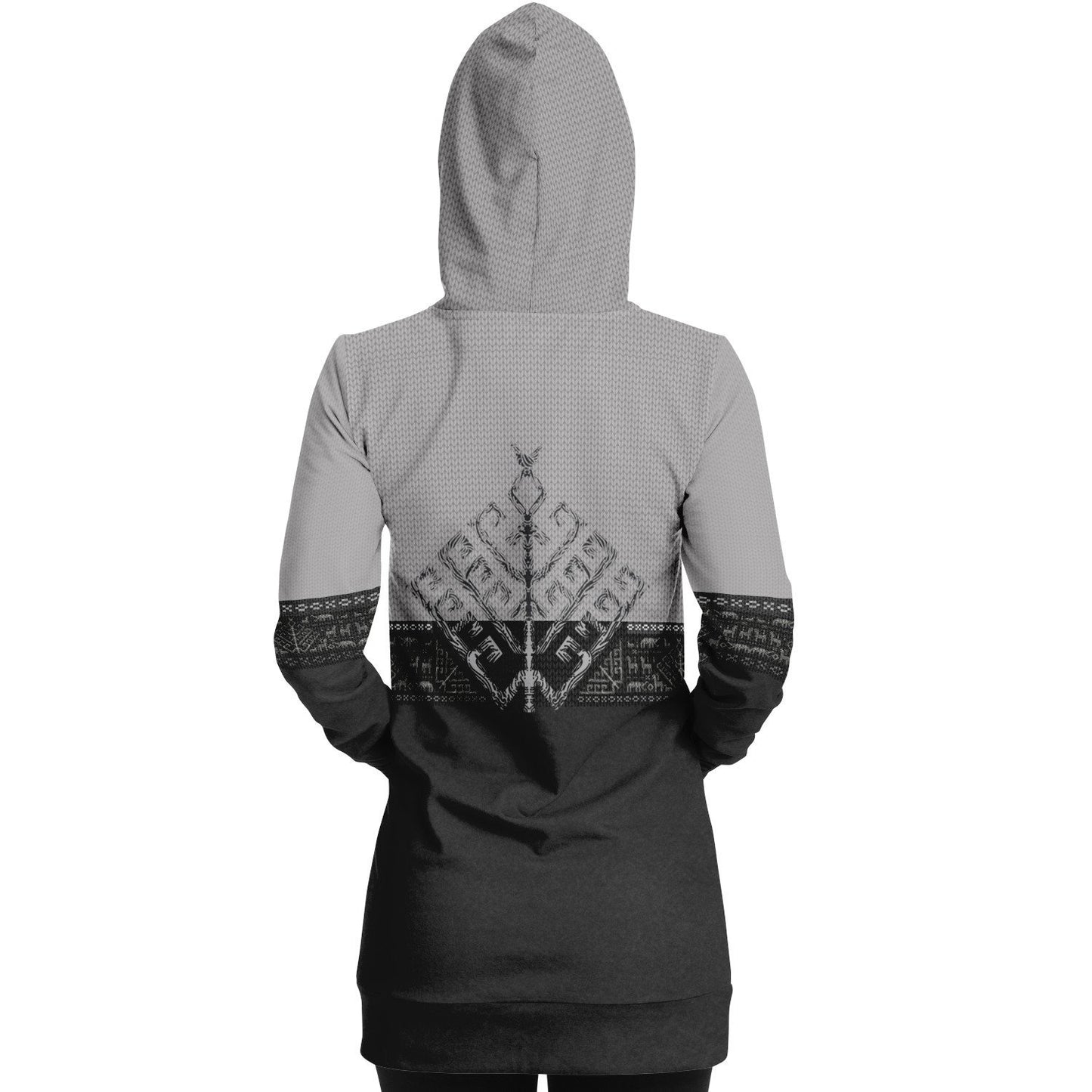 Folk Yggdrasil Premium Longline Hoodie for Shieldmaidens