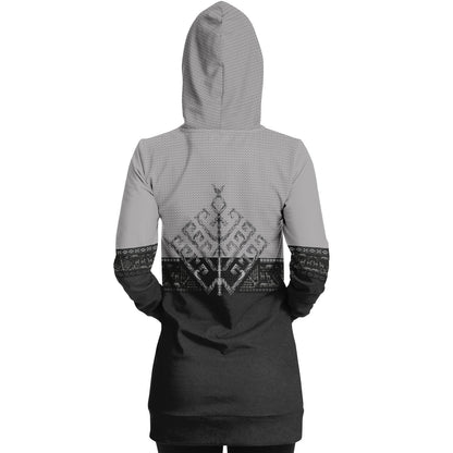 Folk Yggdrasil Premium Longline Hoodie for Shieldmaidens
