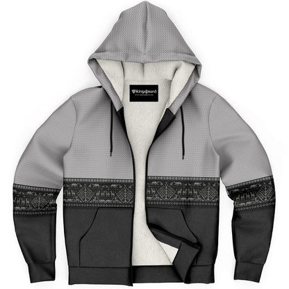 Folk Yggdrasil Premium Microfleece Zip-up Viking Hoodie