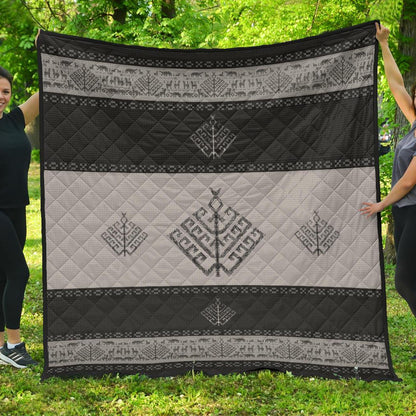 Folk Yggdrasil Premium Norse Quilt - Viking Home Decor