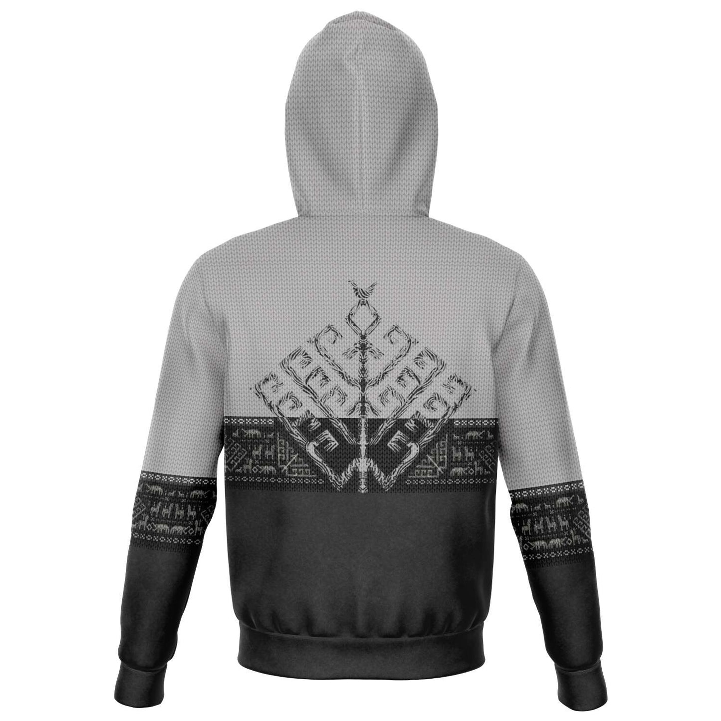 Folk Yggdrasil Premium Zip Hoodie for Vikings & Shieldmaidens
