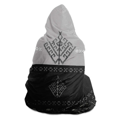 Folk Yggdrasil Viking Hooded Blanket