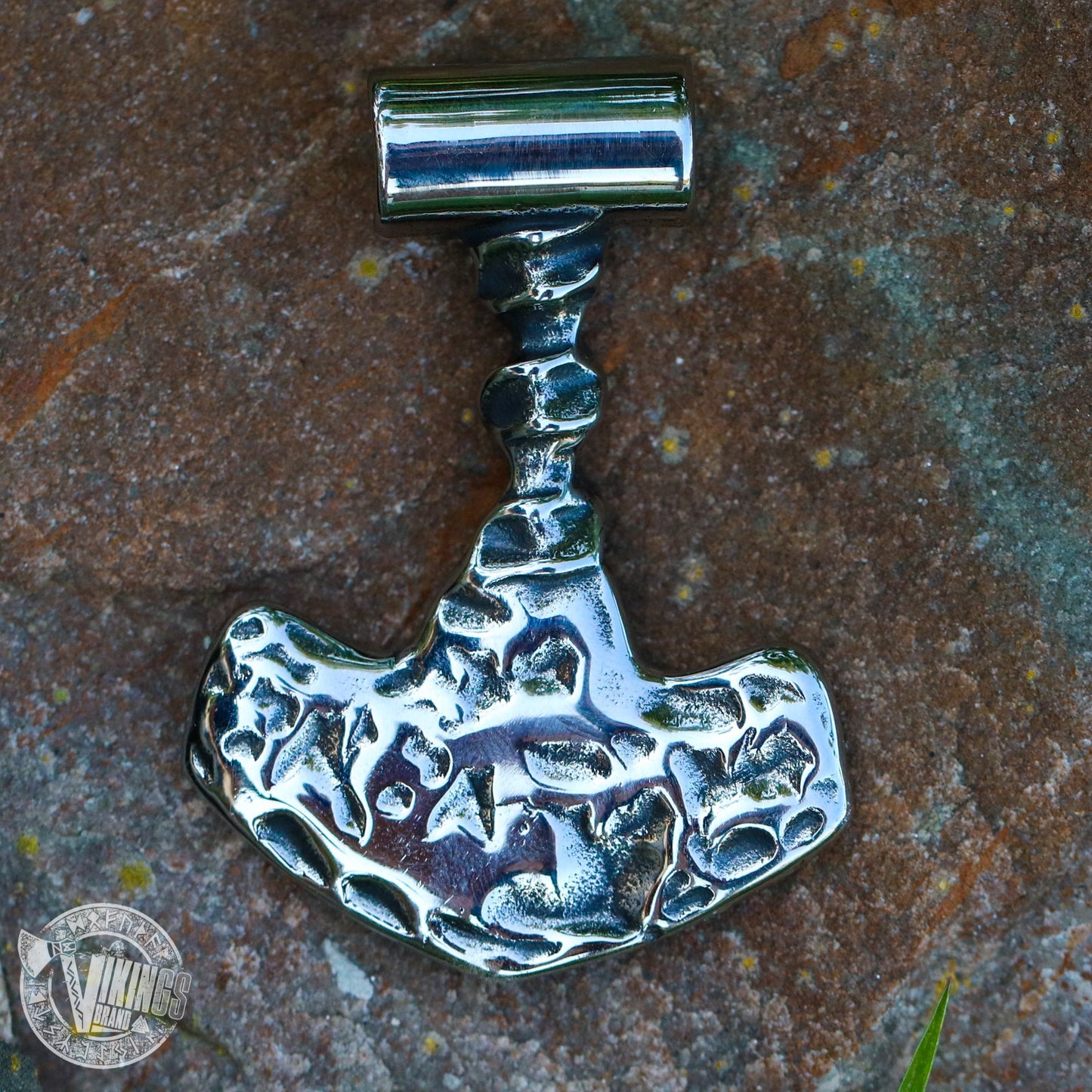Forged Hammer of Thor with Vegvisir - VikingsBrand