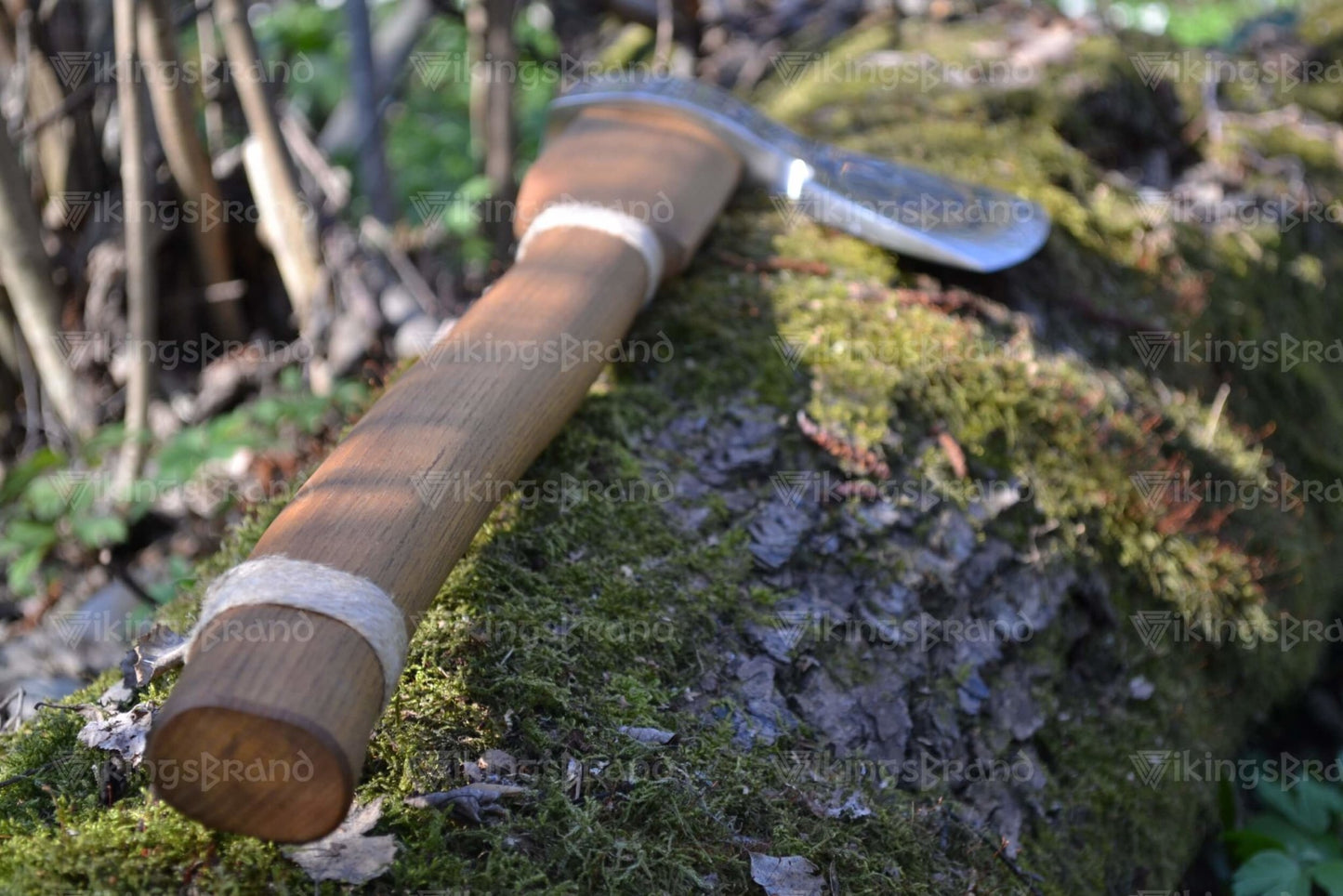 Forged Steel Axe "Ageless Leifr" In A Leather Case