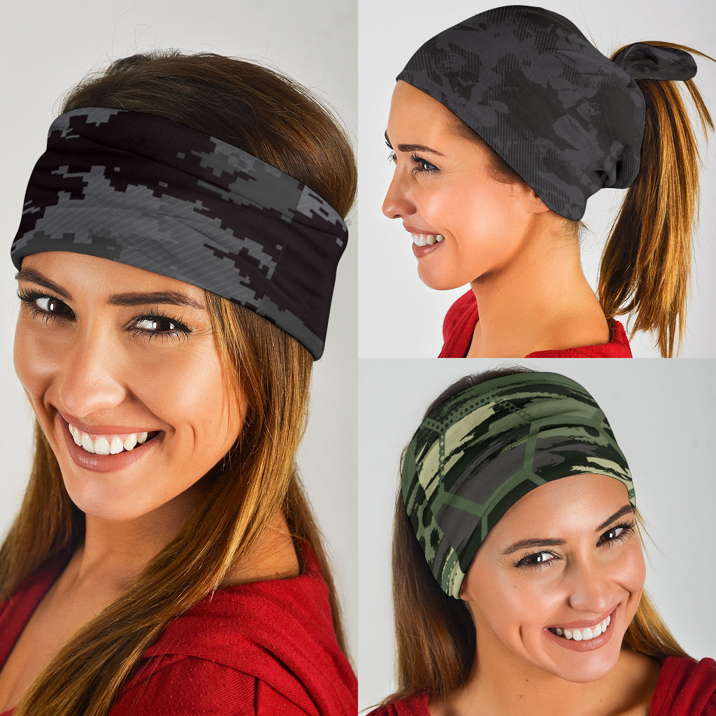 Military Camo Neck Gaiter | Face Shield - Dark