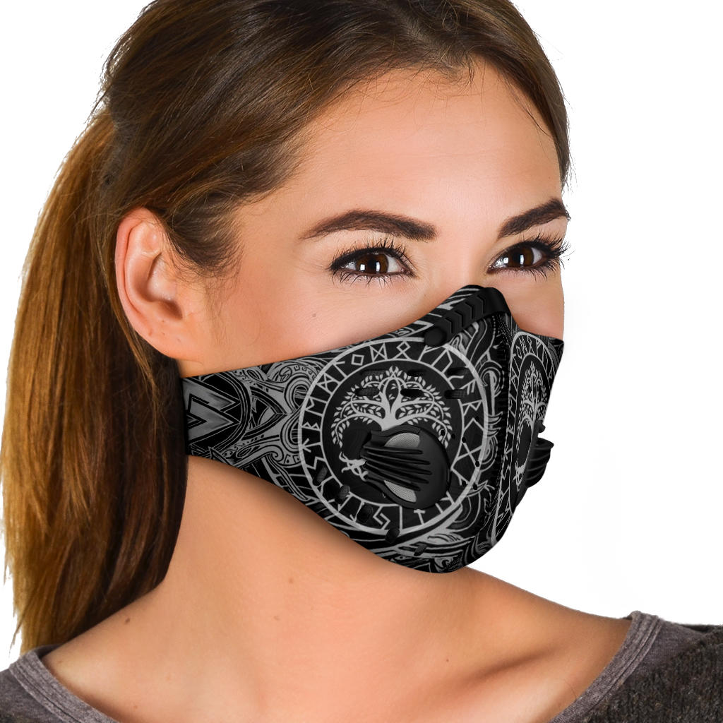 Valknut and Yggdrasil Premium Face Mask Cover