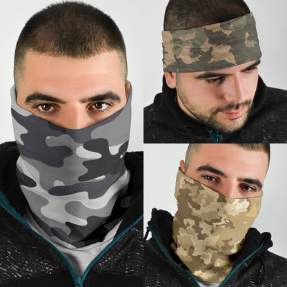 Military Camo Neck Gaiter | Face Shield - Light