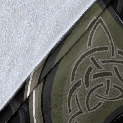 Viking Warrior Fleece Blanket - Viking Home Accessories - VikingsBrand