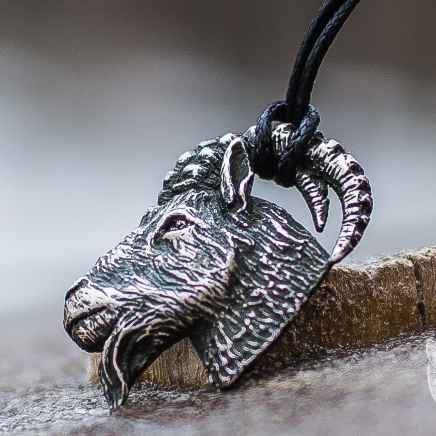 Goat 925 Sterling Silver Pendant - VikingsBrand