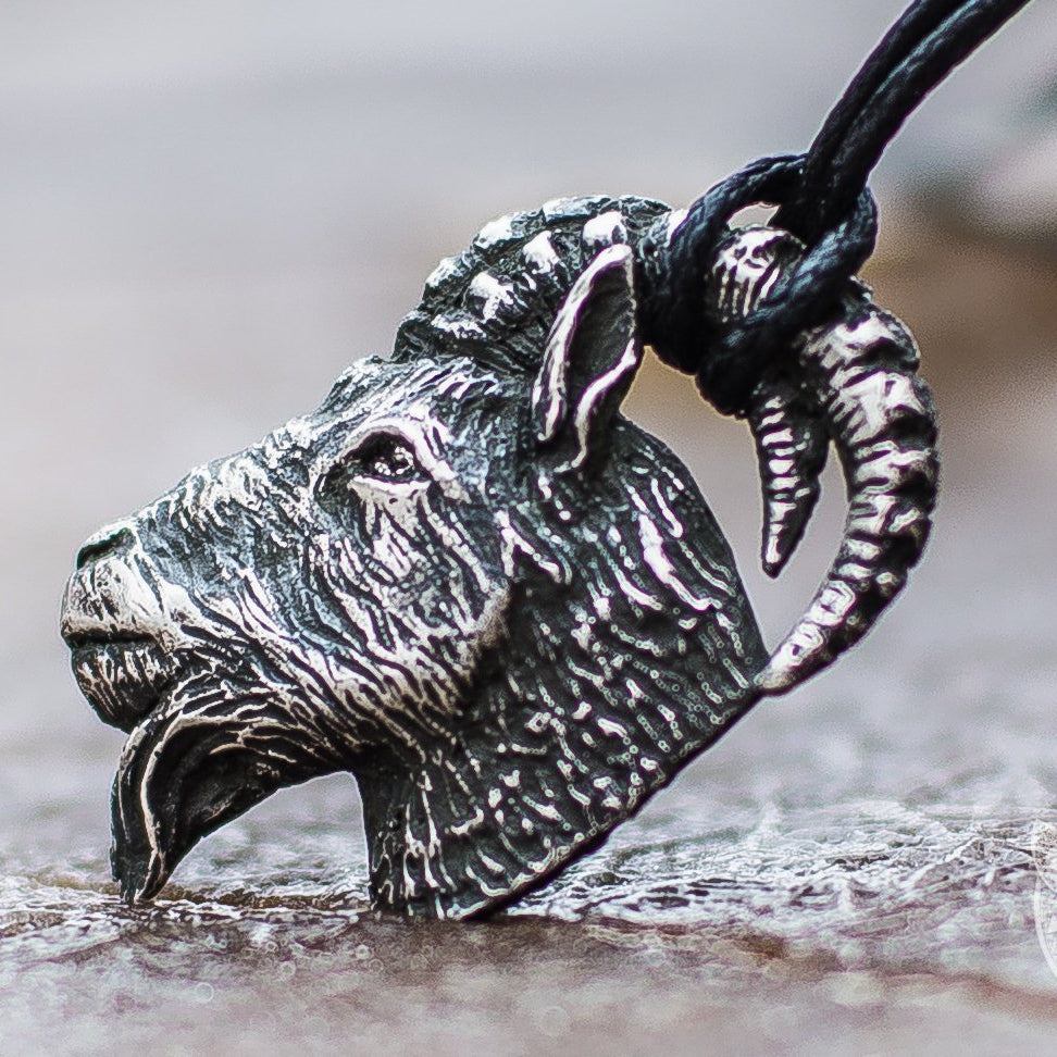 Goat 925 Sterling Silver Pendant - VikingsBrand