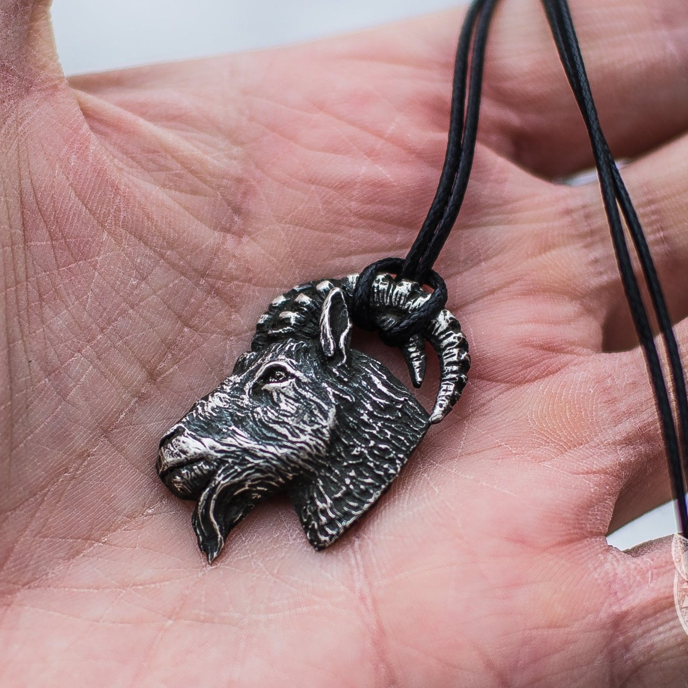 Goat 925 Sterling Silver Pendant - VikingsBrand