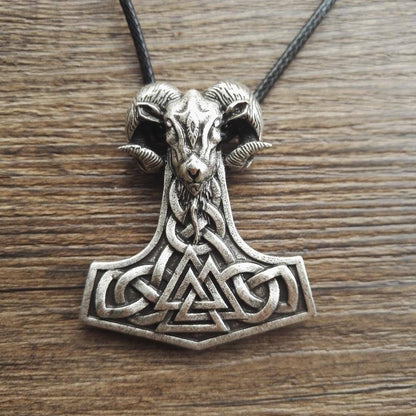 Goat Thor's Hammer Necklace - VikingsBrand
