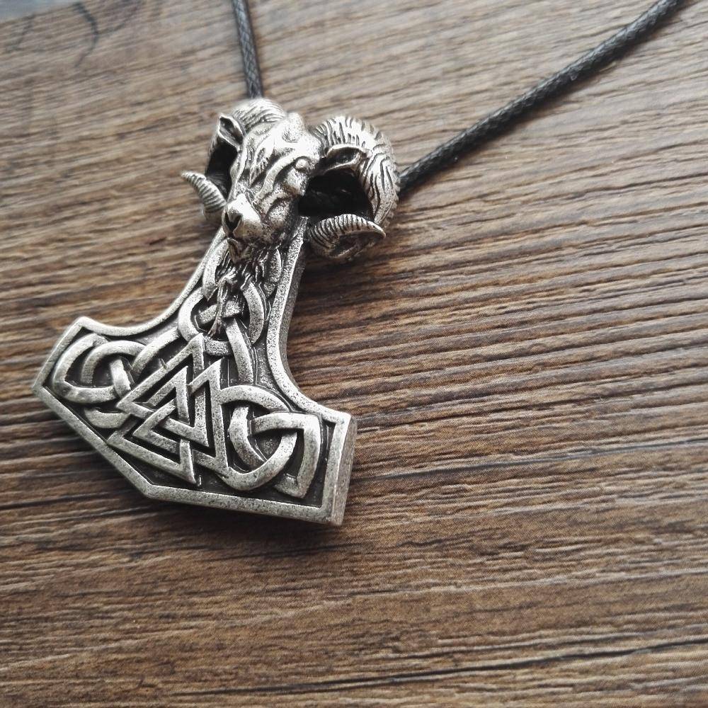 Goat Thor's Hammer Necklace - VikingsBrand