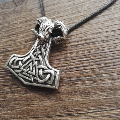Goat Thor's Hammer Necklace - VikingsBrand