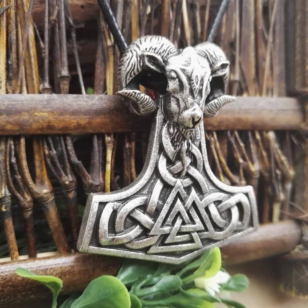 Goat Thor's Hammer Necklace - VikingsBrand