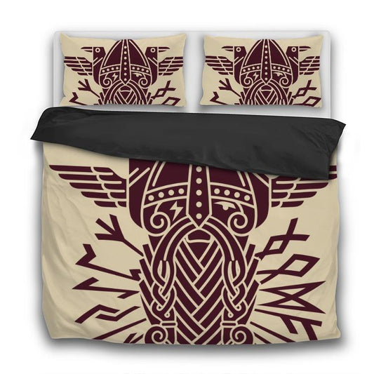 God Wotan - 3 Pcs Bedding Sets - VikingsBrand