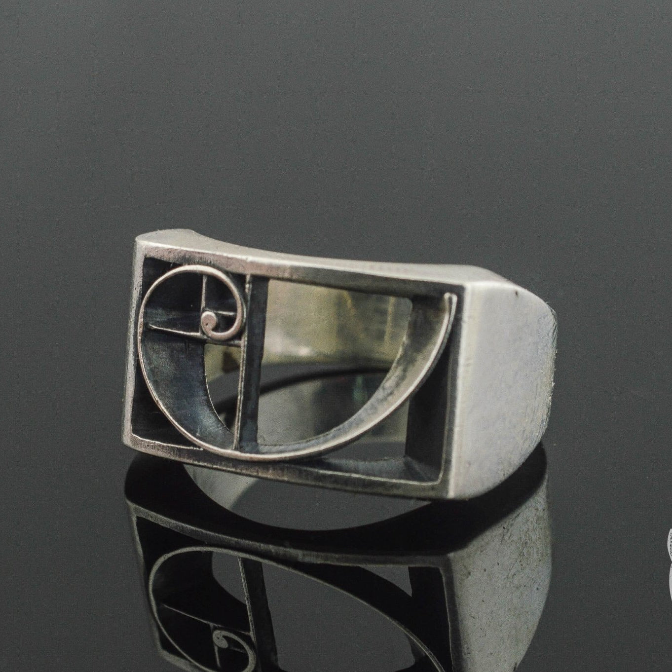 Golden Triangle 925 Sterling Silver Viking Ring - VikingsBrand