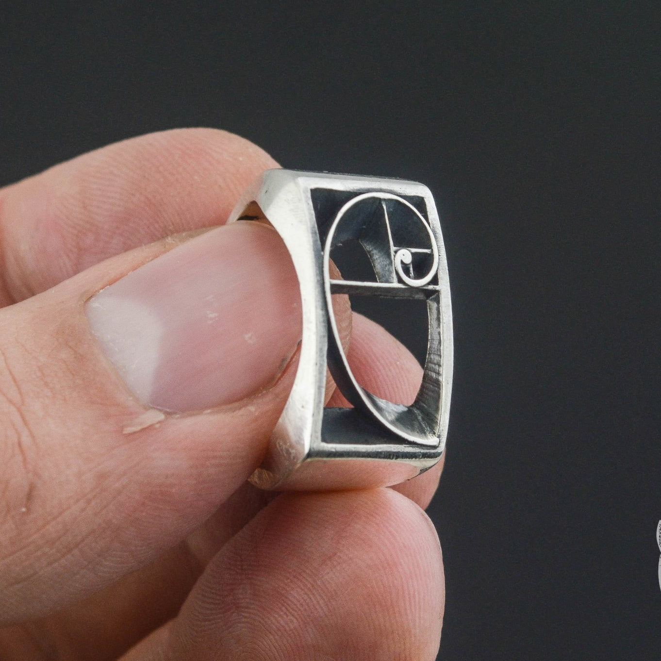 Golden Triangle 925 Sterling Silver Viking Ring - VikingsBrand