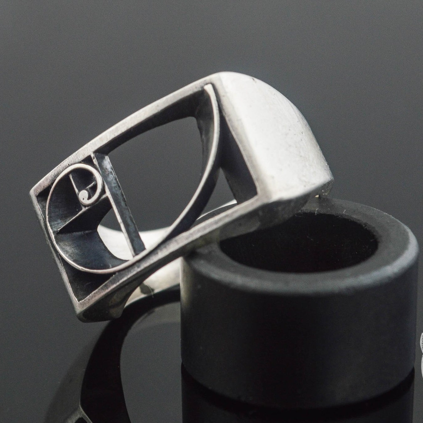Golden Triangle 925 Sterling Silver Viking Ring - VikingsBrand