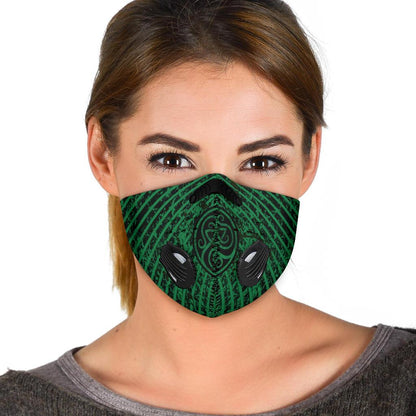 Green Premium Viking Face Mask Cover