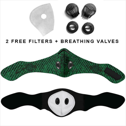 Green Premium Viking Face Mask Cover