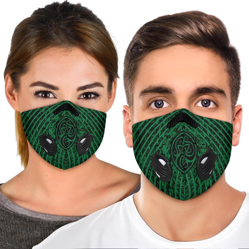 Green Premium Viking Face Mask Cover