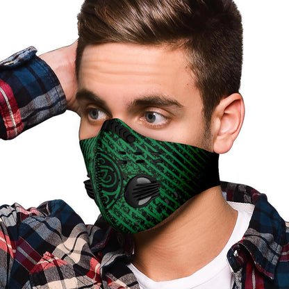 Green Premium Viking Face Mask Cover