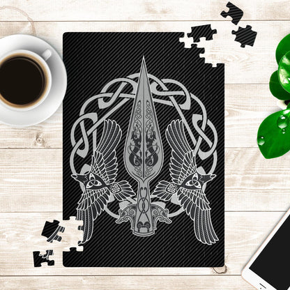 Gungnir with Huginn and Muninn Jigsaw Puzzle