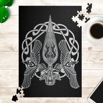Gungnir with Huginn and Muninn Jigsaw Puzzle