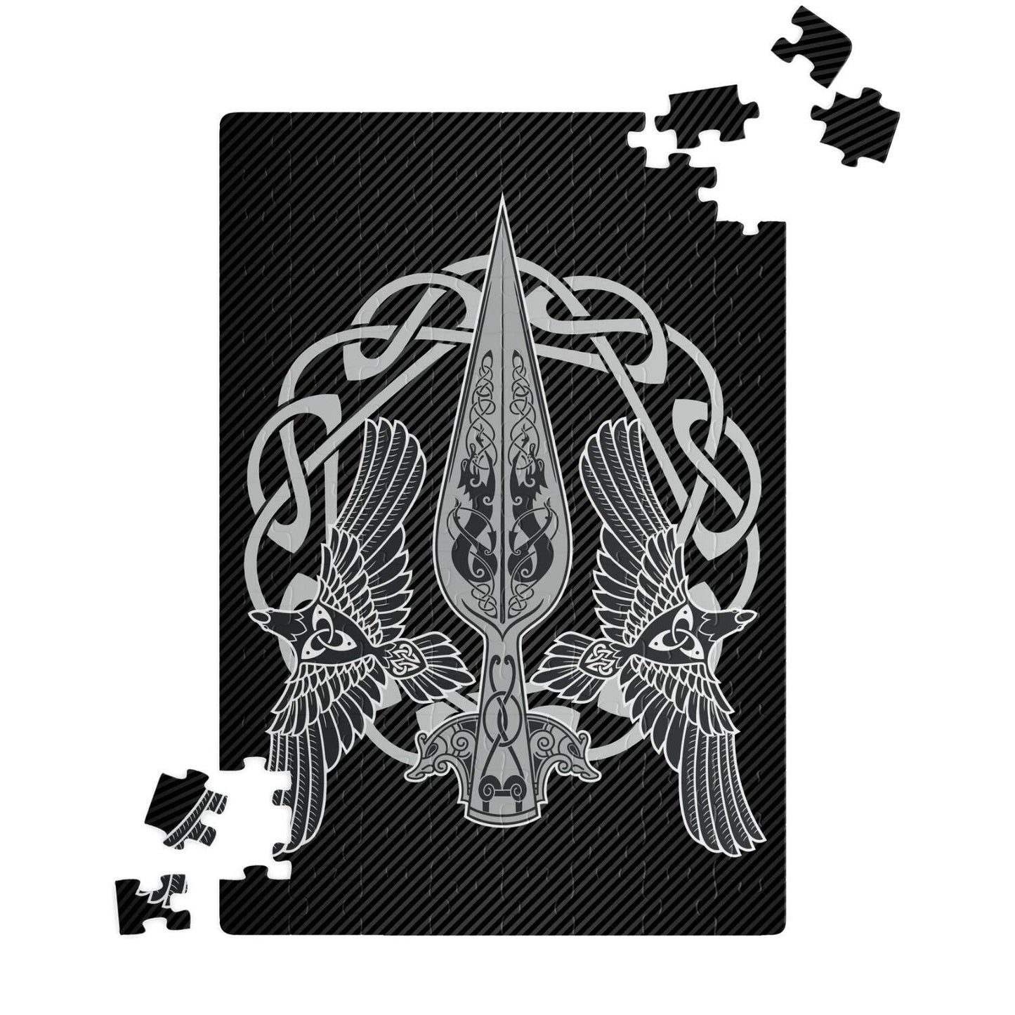 Gungnir with Huginn and Muninn Jigsaw Puzzle