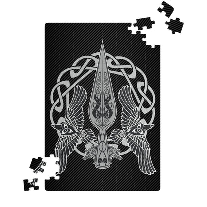 Gungnir with Huginn and Muninn Jigsaw Puzzle