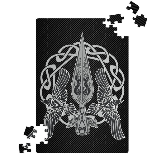 Gungnir with Huginn and Muninn Jigsaw Puzzle